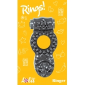 Чёрное эрекционное кольцо Rings Ringer - Lola Games - в Норильске купить с доставкой