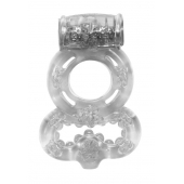 Прозрачное эрекционное кольцо Rings Treadle с подхватом - Lola Games - в Норильске купить с доставкой
