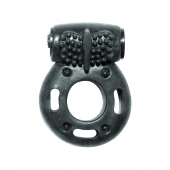 Черное эрекционное кольцо с вибрацией Rings Axle-pin - Lola Games - в Норильске купить с доставкой