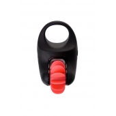 Чёрно-красное эрекционное виброкольцо Erotist - Erotist Adult Toys - в Норильске купить с доставкой