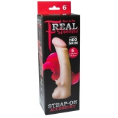 Телесная насадка REAL Standard с усиками на основании - 19 см. - LOVETOY (А-Полимер) - купить с доставкой в Норильске