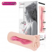 Мастурбатор-вагина Nara с двойным слоем материала - KOKOS - в Норильске купить с доставкой