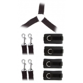 Комплект наручников и поножей LUXURIOUS BED RESTRAINT CUFF SET - Blush Novelties - купить с доставкой в Норильске