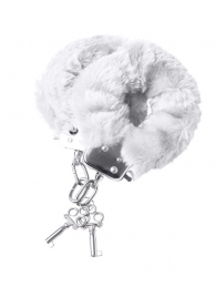 Наручники с белой меховой опушкой - ToyFa - купить с доставкой в Норильске