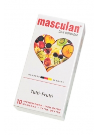 Жёлтые презервативы Masculan Ultra Tutti-Frutti с фруктовым ароматом - 10 шт. - Masculan - купить с доставкой в Норильске