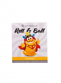 Стимулирующий презерватив-насадка Roll   Ball Banana - Sitabella - купить с доставкой в Норильске