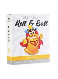 Стимулирующий презерватив-насадка Roll   Ball Banana - Sitabella - купить с доставкой в Норильске