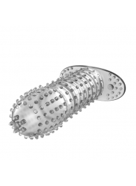 Закрытая прозрачная насадка Crystal sleeve - 12 см. - Erowoman-Eroman - в Норильске купить с доставкой