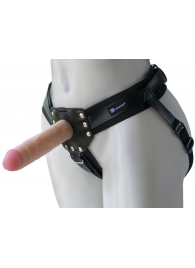 Черный пояс-трусики с двумя насадками  Экзотик-Linda  - 15,5 и 10,5 см. - LOVETOY (А-Полимер) - купить с доставкой в Норильске
