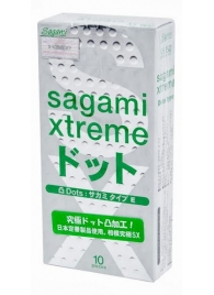 Презервативы Sagami Xtreme Type-E с точками - 10 шт. - Sagami - купить с доставкой в Норильске