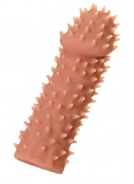 Телесная реалистичная насадка KOKOS Extreme Sleeve 07 с дополнительной стимуляцией - 12,7 см. - KOKOS - в Норильске купить с доставкой