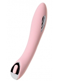 Розовый силиконовый вибратор с электростимуляцией TESLA G-POINT - 21 см. - ToyFa - купить с доставкой в Норильске