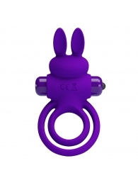 Фиолетовое эрекционное кольцо с вибростимуляцией клитора Vibrant Penis Ring III - Baile - в Норильске купить с доставкой