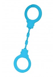 Голубые силиконовые наручники A-Toys без ключа - A-toys - купить с доставкой в Норильске
