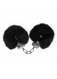Черные меховые наручники Love с ключиками - Baile - купить с доставкой в Норильске