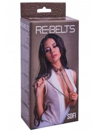 Коричневый поводок и чокер с кольцом Sofi - Rebelts - купить с доставкой в Норильске