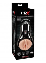 Телесный вибромастурбатор-вагина Cock Compressor Vibrating Stroker - Pipedream - в Норильске купить с доставкой