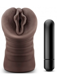 Коричневый мастурбатор-вагина Alexis - Blush Novelties - в Норильске купить с доставкой