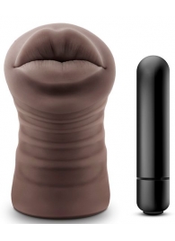 Коричневый мастурбатор-ротик Renee - Blush Novelties - в Норильске купить с доставкой