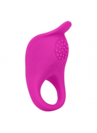 Ярко-розовое эрекционное виброкольцо Silicone Rechargeable Teasing Enhancer - California Exotic Novelties - в Норильске купить с доставкой