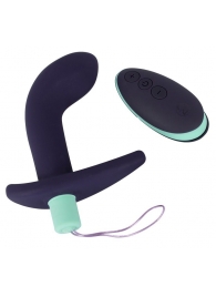 Темно-фиолетовый вибростимулятор простаты с пультом ДУ Remote Controlled Prostate Plug - Orion - в Норильске купить с доставкой