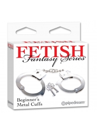 Металлические наручники Beginner s Metal Cuffs - Pipedream - купить с доставкой в Норильске
