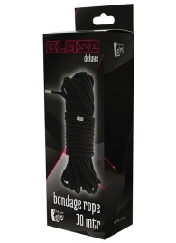 Черная веревка для бондажа BONDAGE ROPE - 10 м. - Dream Toys - купить с доставкой в Норильске