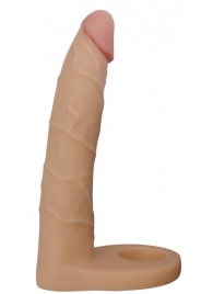 Телесная насадка-фаллоимитатор для двойного проникновения - 17 см. - Lovetoy - купить с доставкой в Норильске