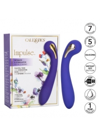 Фиолетовый вибромассажер с электростимуляцией Intimate Estim Petite G Wand - 19 см. - California Exotic Novelties - купить с доставкой в Норильске