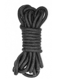 Черная веревка Do Not Disturb - 5 м. - Lola Games - купить с доставкой в Норильске