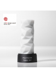 Белый 3D мастурбатор POLYGON - Tenga - в Норильске купить с доставкой