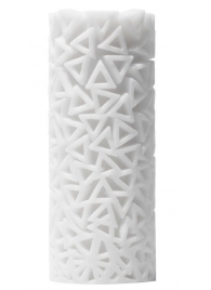 Белый 3D мастурбатор PILE - Tenga - в Норильске купить с доставкой