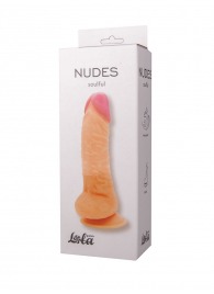 Телесный фаллоимитатор на присоске Soulful - 19 см. - Lola Games