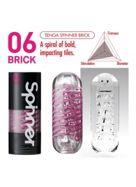 Мастурбатор SPINNER Brick - Tenga - в Норильске купить с доставкой