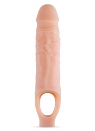 Телесный реалистичный фаллоудлинитель 9 Inch Silicone Cock Sheath Penis Extender - 22,86 см. - Blush Novelties - в Норильске купить с доставкой