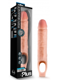 Телесный реалистичный фаллоудлинитель 10 Inch Silicone Cock Sheath Penis Extender - 25,4 см. - Blush Novelties - в Норильске купить с доставкой