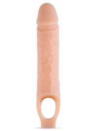 Телесный реалистичный фаллоудлинитель 10 Inch Silicone Cock Sheath Penis Extender - 25,4 см. - Blush Novelties - в Норильске купить с доставкой