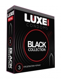 Черные презервативы LUXE Royal Black Collection - 3 шт. - Luxe - купить с доставкой в Норильске