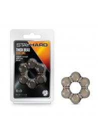 Дымчатое эрекционное кольцо Stay Hard Thick Bead Cock Ring - Blush Novelties - в Норильске купить с доставкой