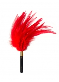 Красный перьевой тиклер Plume - 23 см. - Lola Lingerie - купить с доставкой в Норильске