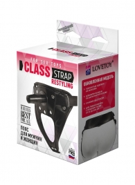 Черный пояс для насадок CLASS STRAP Restyling - LOVETOY (А-Полимер) - купить с доставкой в Норильске