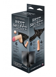 Черный пояс для женщин BEST SELECT с 3 насадками - LOVETOY (А-Полимер) - купить с доставкой в Норильске