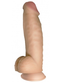 Телесный реалистичный фаллоимитатор на черных трусиках Real Big Strap-On - 34,5 см. - LOVETOY (А-Полимер) - купить с доставкой в Норильске