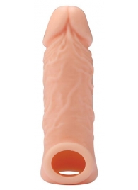 Телесная насадка EXTENDER WITH BALL STRAP 5.5 - 14 см. - Dream Toys - в Норильске купить с доставкой