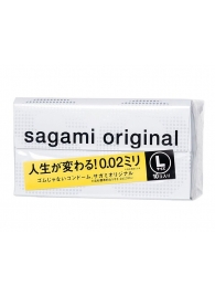 Презервативы Sagami Original 0.02 L-size увеличенного размера - 10 шт. - Sagami - купить с доставкой в Норильске