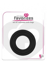 Набор из 3 эрекционных колец SILICONE COCKRINGS - Dream Toys - в Норильске купить с доставкой