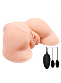 Телесная вибровагина Julie с 2 рабочими отверстиями - Baile - в Норильске купить с доставкой