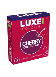 Презервативы с ароматом вишни LUXE Royal Cherry Collection - 3 шт. - Luxe - купить с доставкой в Норильске