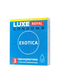 Текстурированные презервативы LUXE Royal Exotica - 3 шт. - Luxe - купить с доставкой в Норильске