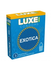 Текстурированные презервативы LUXE Royal Exotica - 3 шт. - Luxe - купить с доставкой в Норильске